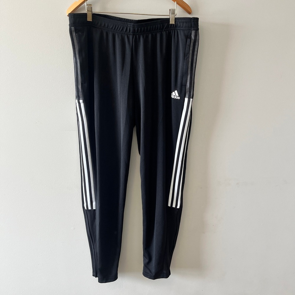 Adidas Tiro 21 Track Pants Joggers Black XL NWT Ankle Zips GM7310